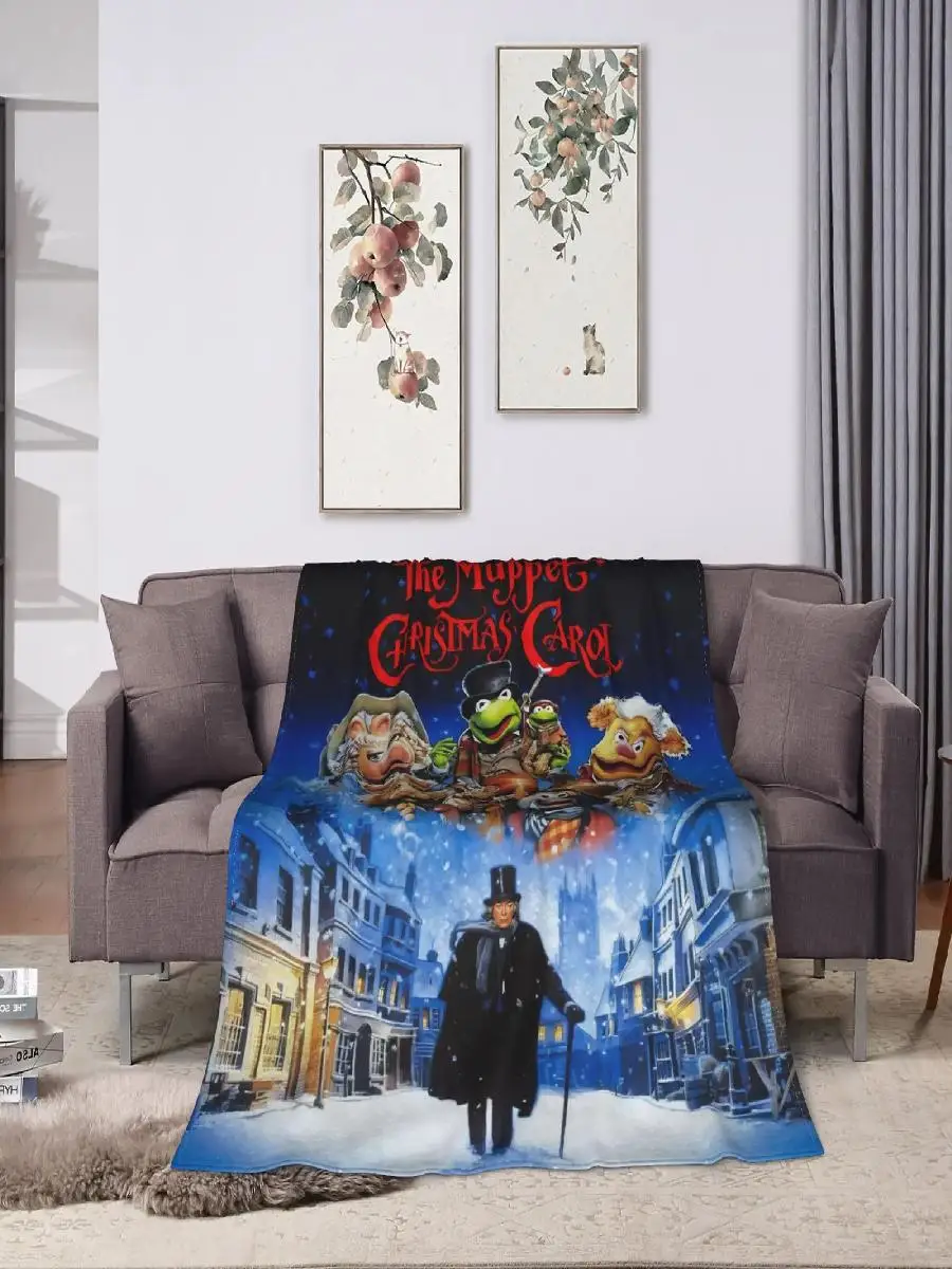 Muppet عيد الميلاد كارول أفخم رمي بطانية لينة الفانيلا المفرش لغرفة النوم غرفة المعيشة الأريكة ديكور