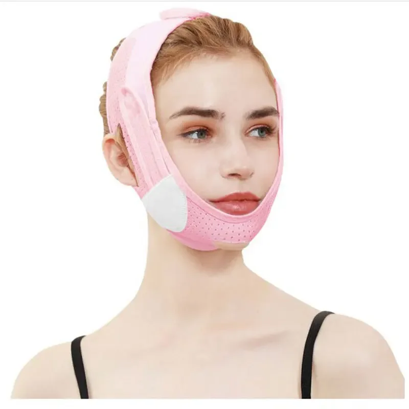 Breathable V Face Cheek Lift Up Band Face Thin Mask Reduce Double Chin V-Line Shaping Bandage Anti Wrinkle Face Bandage