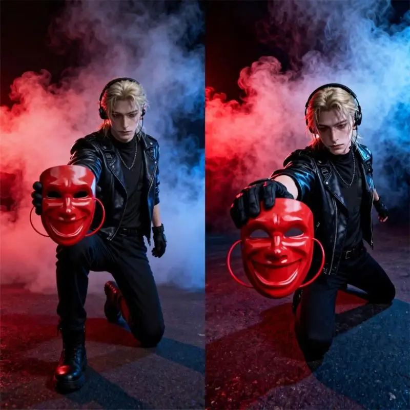 A52E Stylish Plastic Party Mask Offering Multiple Color Option Funny Party Mask For Various Occasion And Celebrations