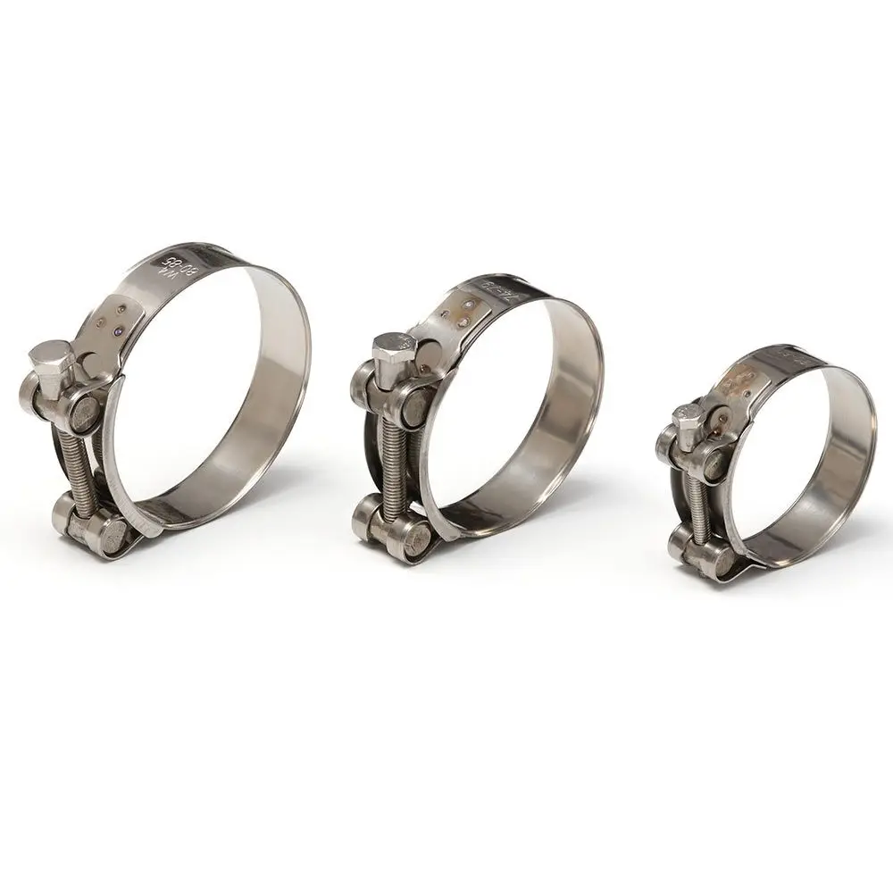 1pc Welding Useful Exhaust Sealing Hardware T Bolt Stainless Steel Pipe Clip Hose Clamps