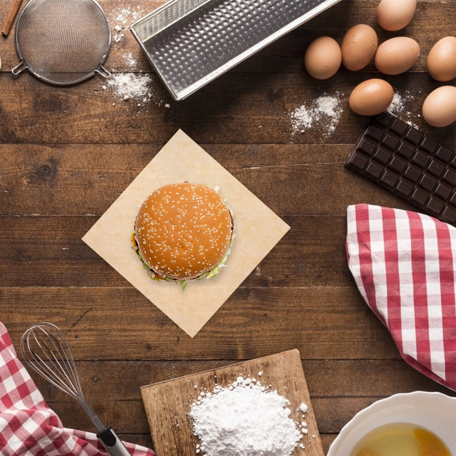 

499Pcs Greaseproof Baking Paper Sheets Nonstick Multi Function for Cakes Cookies Bread Desserts Parchment Paper