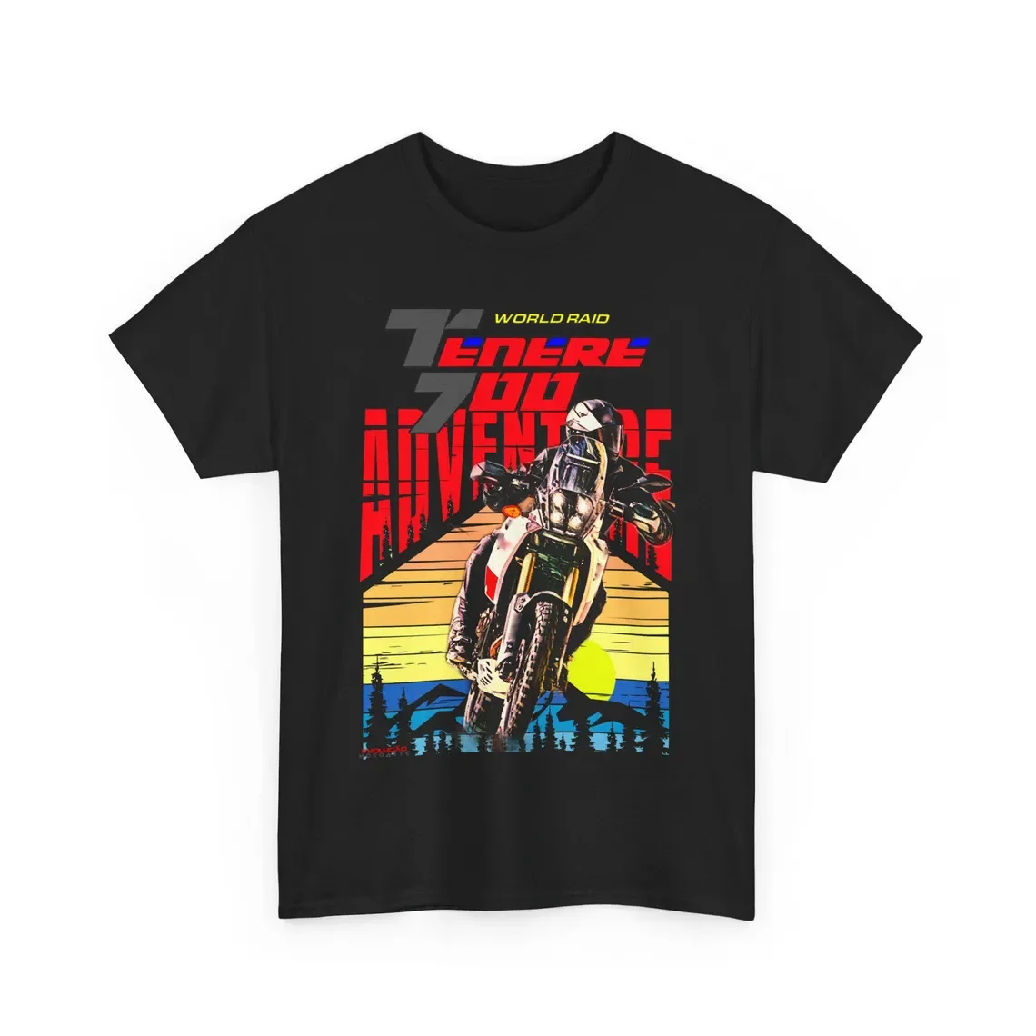 

Tenere 700 T Shirt True Adventure Motorcycle Tee Modern Off Road Explorer Rider Top For T7 Fans CP2 Rally Style Apparel Gift