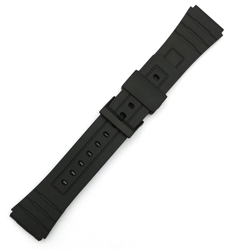 18 20mm Bracelet for Casio W800H W800H A158/168 AE1200/1300 Silicone Watchband for SGW400 F91W F84 F105/108 Rubber Strap 16 22mm