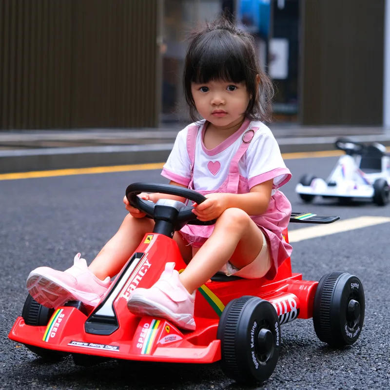 

Doki Children's Electric Car Kart Male And Female Baby Charging Children's Toy Car Stroller Can Sit People 2023