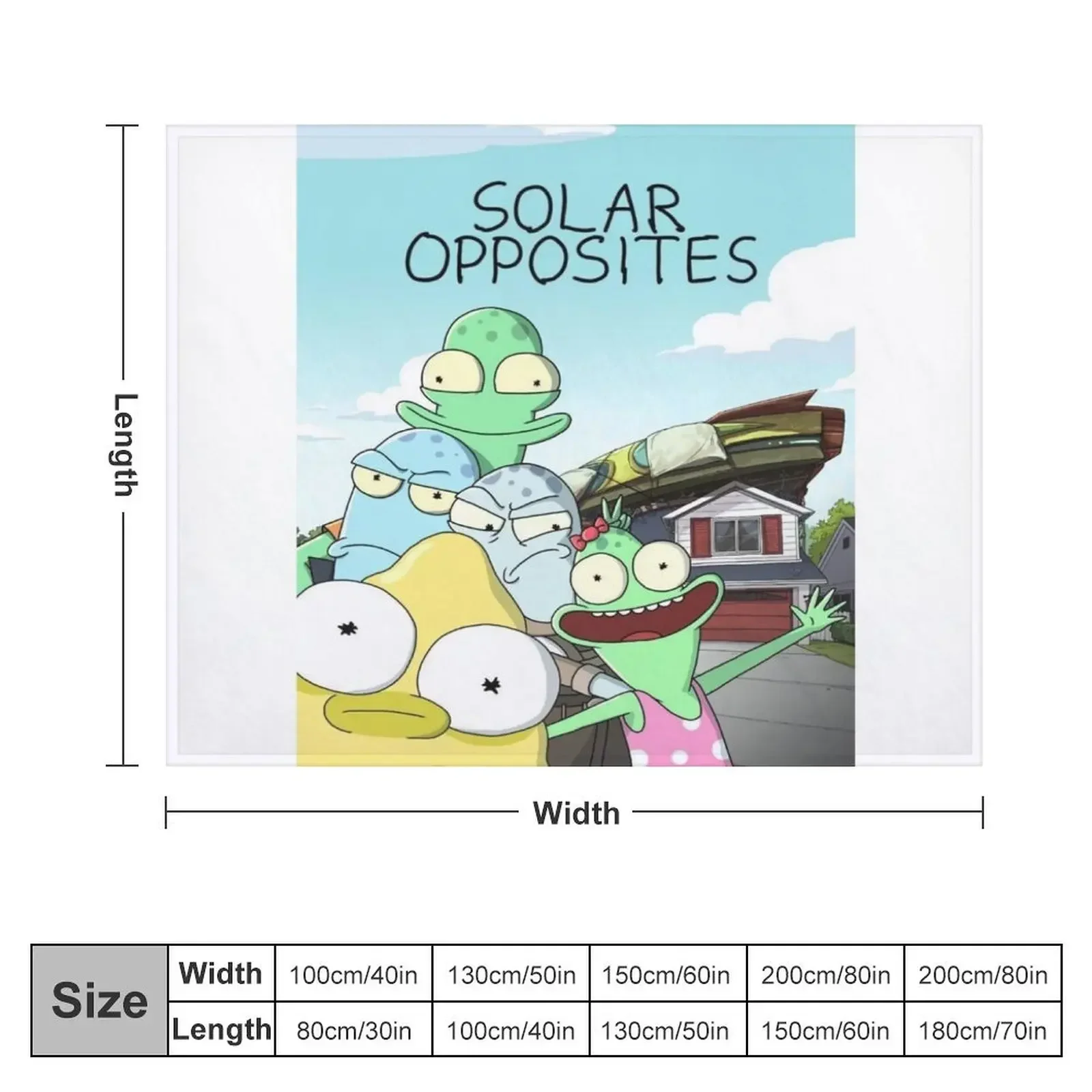 Solar Opposites Family Throw Blanket Thermals For Travel Loose Blankets