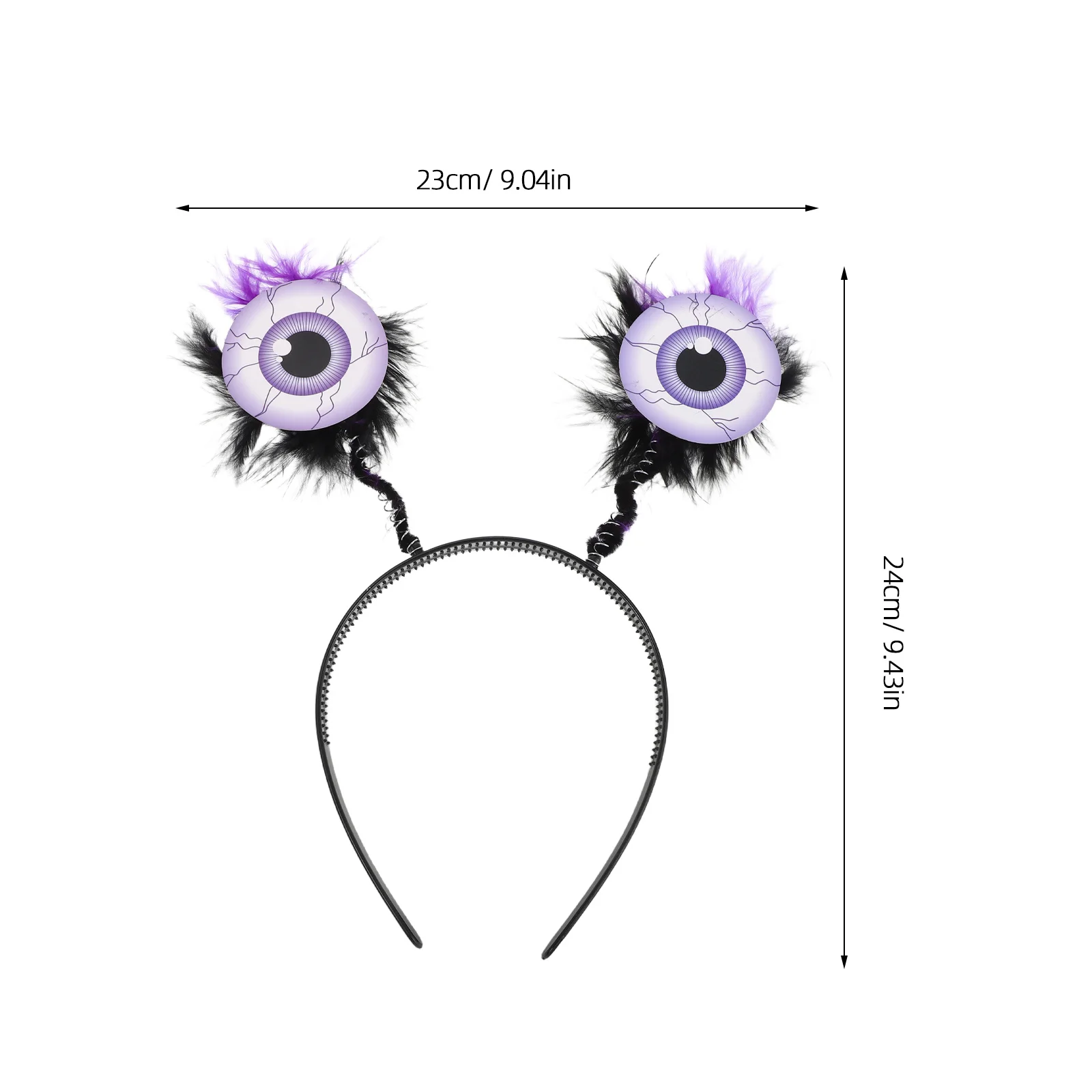 4 قطعة مقلة العين الكبيرة هالوين عقال العين الكرة مخيف زي حفلة إكسسوارات الشعر عقال مخيف دعامة الهالوين