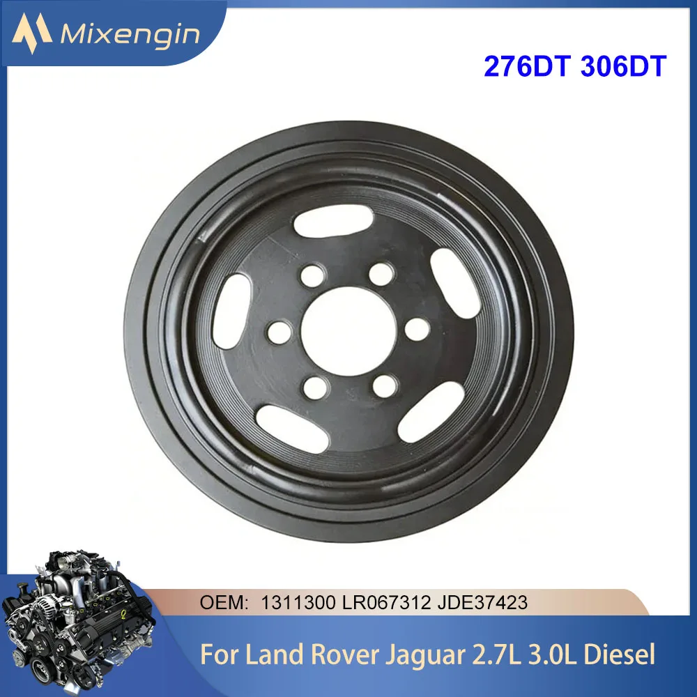 Engine Crankshaft Pulley For Land Rover Range Rover Sport Discovery Jaguar F-Pace 306DT 3.0L AWD JD61526 Diesel 15-25 LR067312