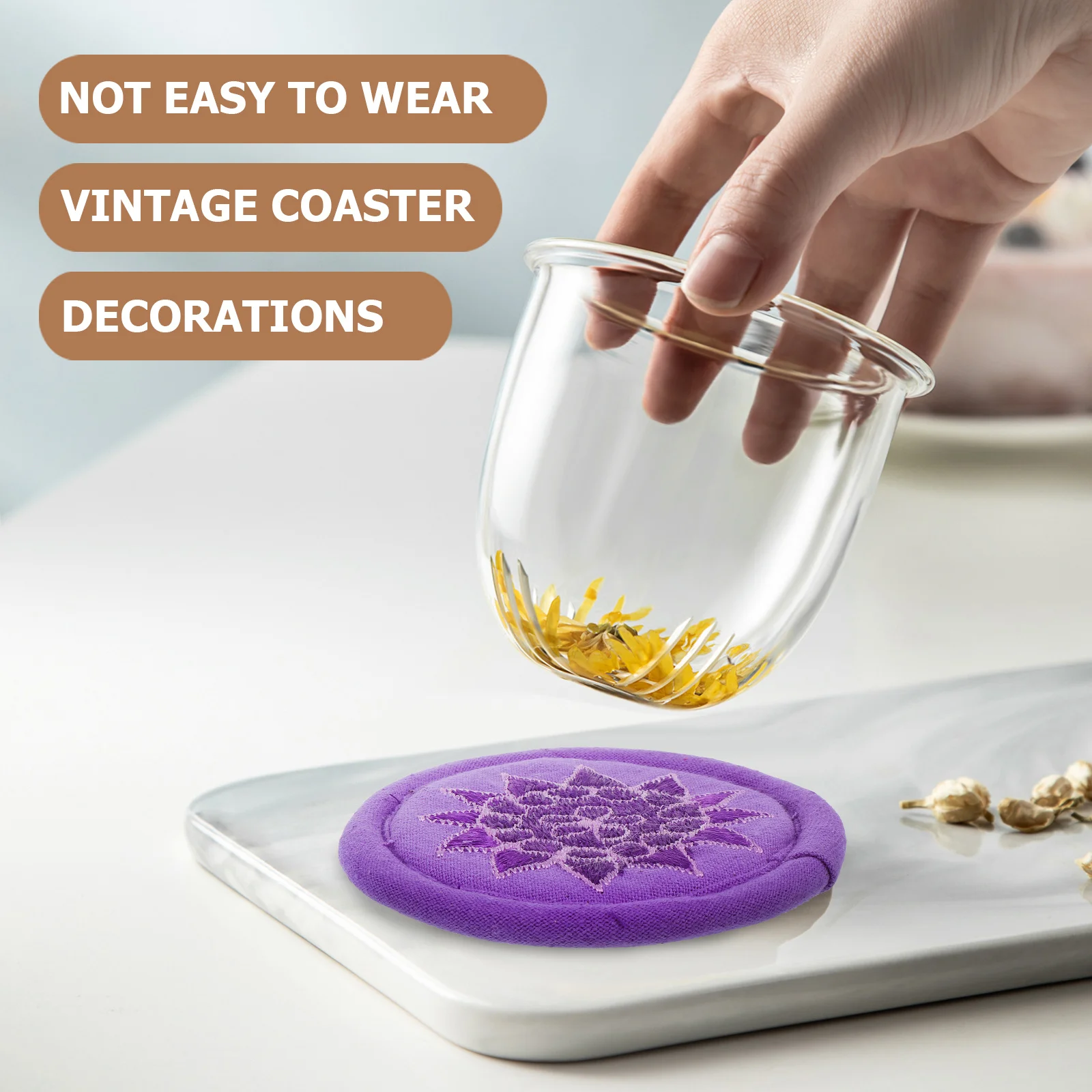 

1Pcs Embroidery Singing Bowl Mat Durable Cotton Cloth Tibetan Buddhism Meditation Sound Bowl Pad for Buddha Hall Decoration