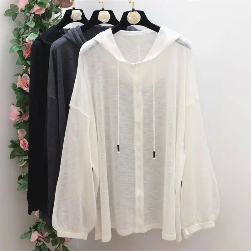 

L-3XL куртки с капюшоном женские свободные винтажные весенние солнцезащитные пальто для отдыха корейские BF Ulzzang стильные дышащие базовые пальто для колледжа