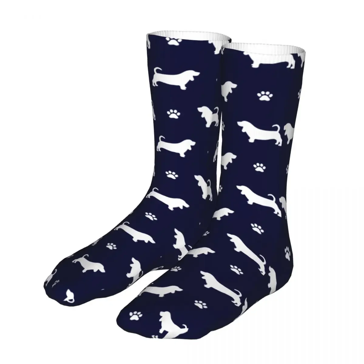 New Basset Hound Dog Pattern Women Socks 2022 Men Sports Sock