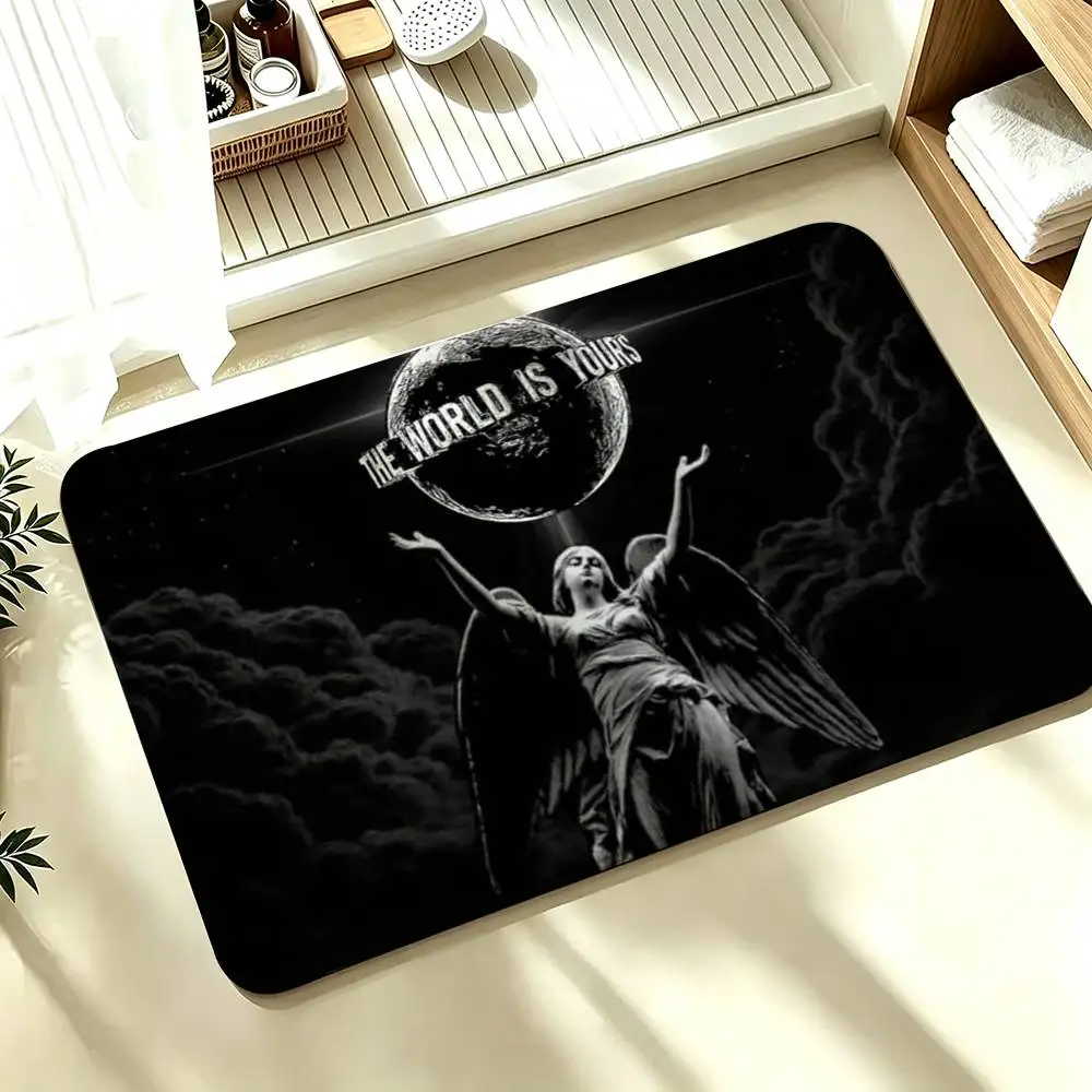 The World Is Yours S-Scarfaces Shower Room Absorbent Small Floor Mat Soft Comfortable Decorative Foot Mat