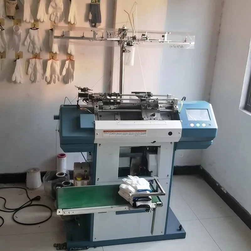 Five-finger cotton yarn high-speed labor insurance knitting glove machine, computer automatic high-speed glove machine