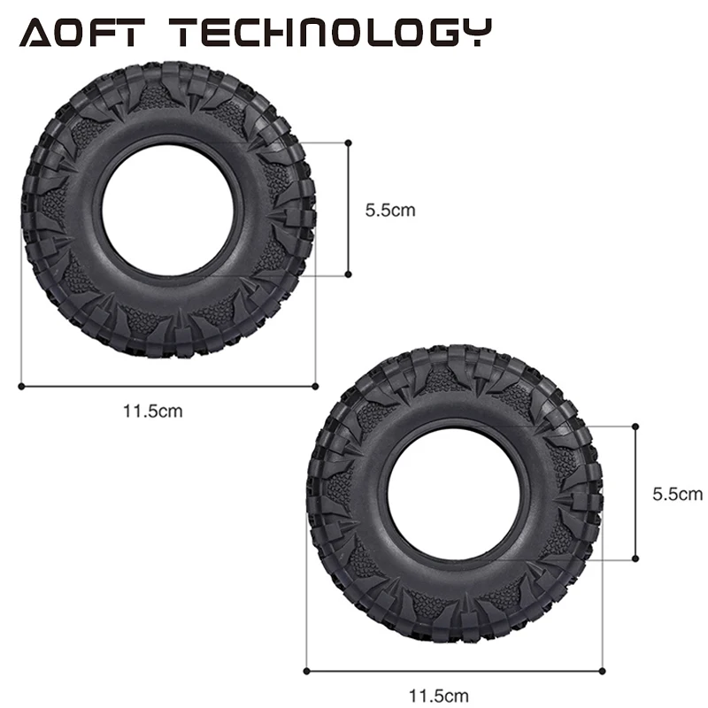 

4PCS 2.2" Mud Grappler Rubber Tyre 2.2 Wheel Tires 120*48MM for 1:10 RC Rock Crawler Traxxas TRX4 TRX-6 Axial SCX10 90046