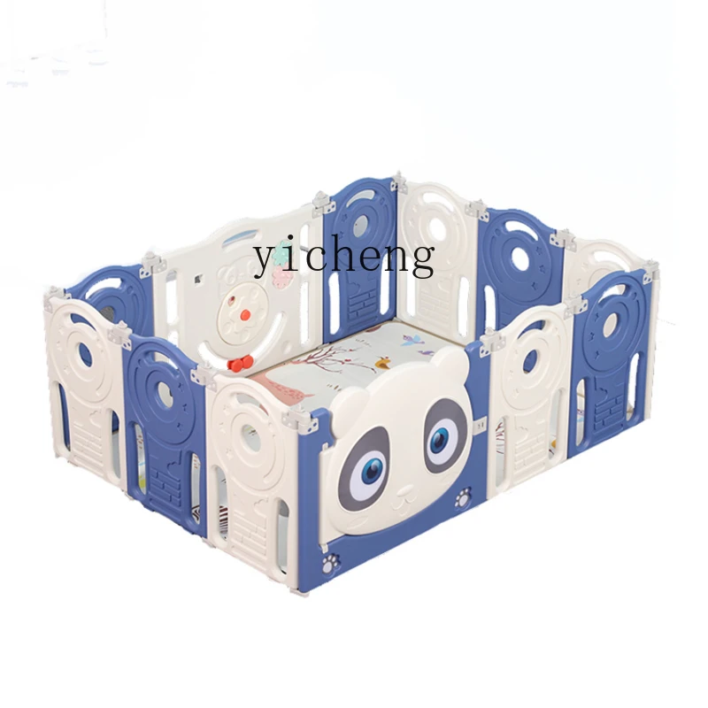 

Tqh Baby Fence Foldable Protective Grating Baby Floor Household Safety Crawling Fence Indoor Amusement Park