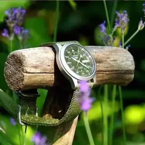 SEIKO SNK805 Relógios para homens 5 relógios de quartzo em aço inoxidável com lona verde relógio de quartzo relógios masculinos 10 principais vendas relogio seiko 5 automatic - №10