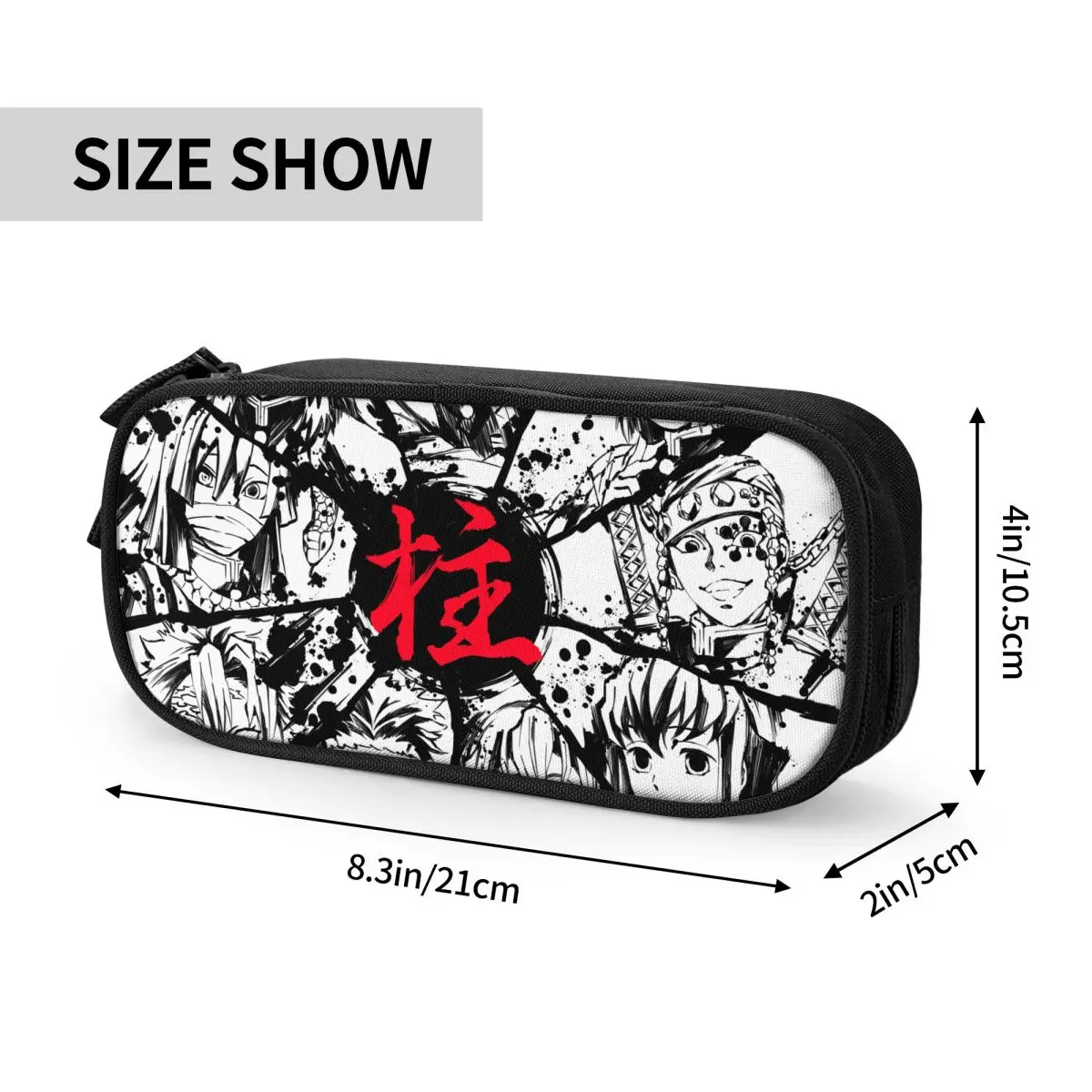 Kimetsu No Yeyang Kotak Pensil Anime Jepang Manga Kotak Pensil Tempat Pena untuk Tas Penyimpanan Besar Perlengkapan Sekolah Hadiah Alat Tulis