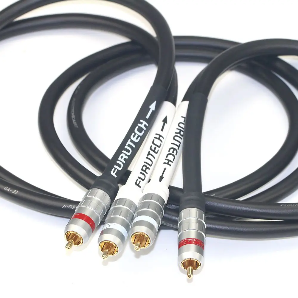 Original Japanese FURUTECH SA-22-50 RCA Dual Lotus Audio Signal Cable HiFi CD Gallbladder Amplifier Connection Cable