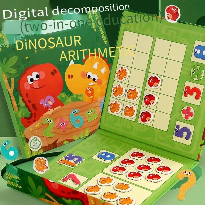 

Монтессори-пособие для обучения математике: счет, распознавание чисел 10-20, сложение, вычитание, десятичная рамка, диски для дробей, цифровые диски