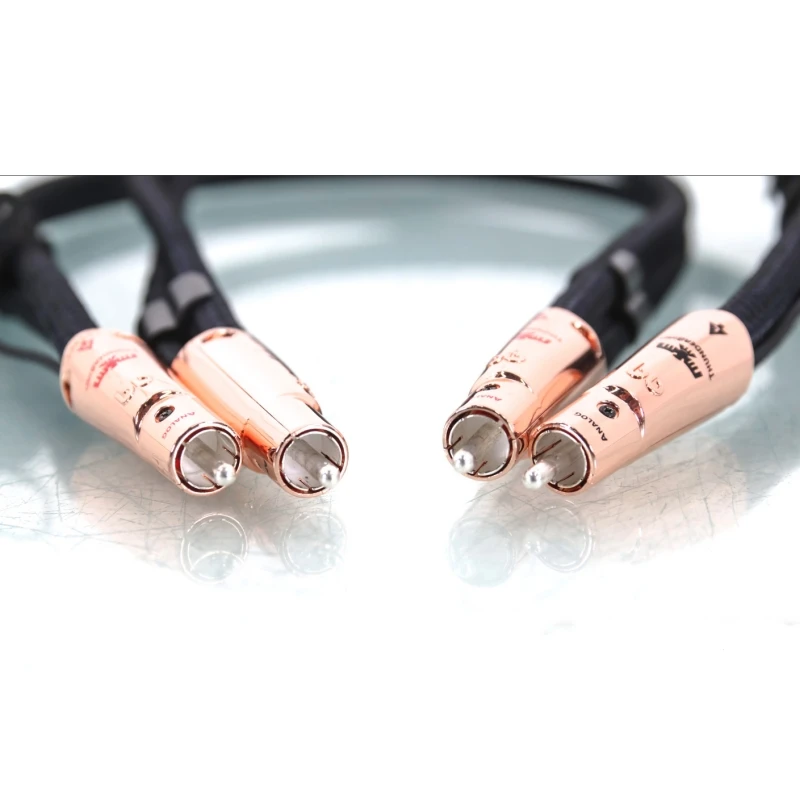 New ThunderBird RCA Cable Mythical Creature Analog Interconnects Audio Solid PSC+ Copper Core Include Box