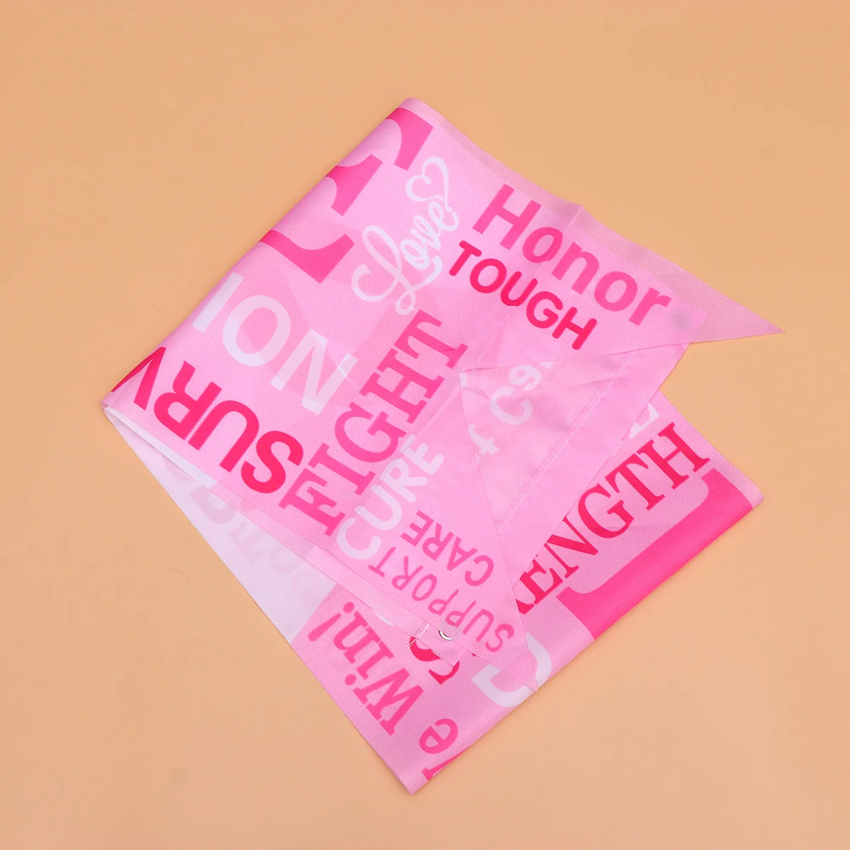 2 قطعة الشريط الوردي الرايات سرطان الثدي الوعي أعلام معلقة جدار ديكور لباب نافذة حفلة الحدث خلفية