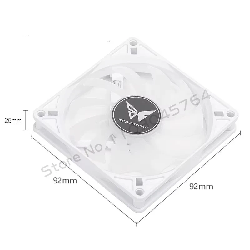 PC Cabinet RGB Fan 9cm Ultra-Thin 9215 9225 15mm 25mm Slim ITX Case Cooler Fans 5V 3Pin ARGB+ 4Pin PWM Control Black White - view 5