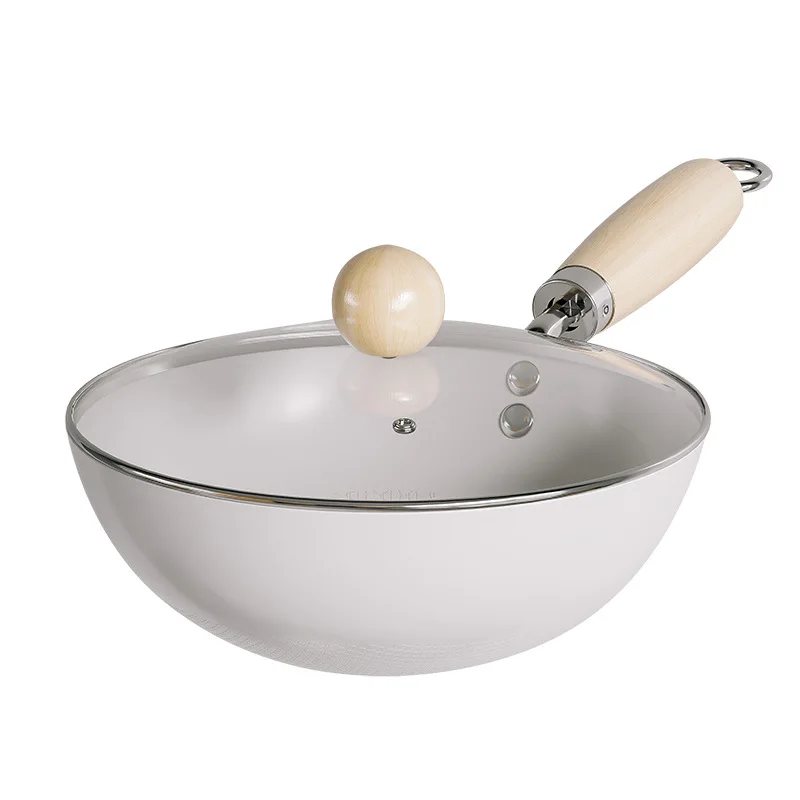 Uncoated Ceramic Baby Special Complementary Food Pot  Frying Non-stick Steamer Pot Boiled Instant Noodles Milk