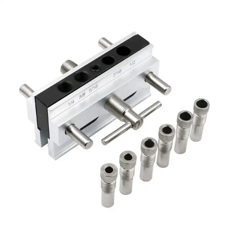 Precision Drilling Guide Positioner Self-Centering Vertical Drilling Guide Hole Puncher Precise Positioner Woodworking Tools
