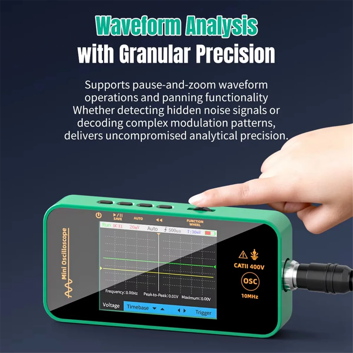 

A04I Multifunction Digital Oscilloscope 10MHz 48MSa/S Signal Generator Sampling Rate Electronics Repair Tool Graphic Tester