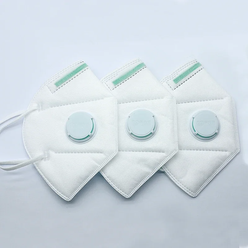 30Pcs/Box POWECOM Protective KN95 Mouth Face Mask Safety and Breathble Mouth Masks with Valve 95% Filteration Adult Mask 6 Layer
