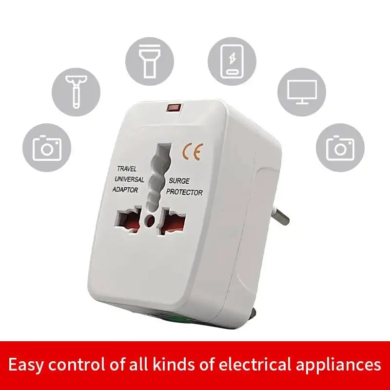 Herepow Universal Plug Adapter EU UK US Brazil Italy Standard Travel Socket 10A 110-250V High Quality Multifunctional Converter