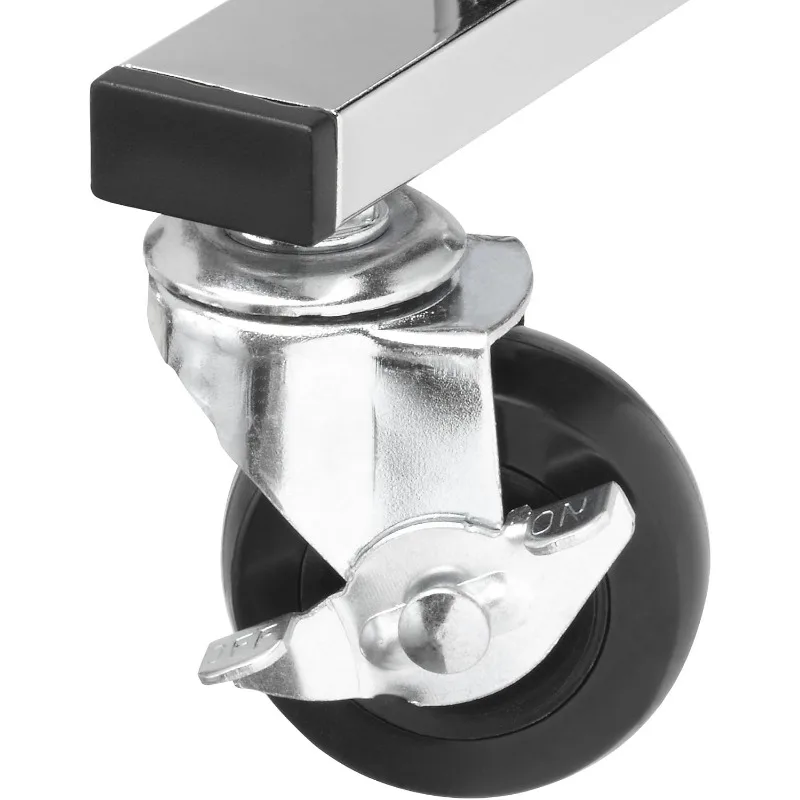 رف أحذية مكون من 50 زوجًا، برج تخزين الأحذية مكون من 10 طبقات، لمسة نهائية من الكروم لتنظيم المدخل/الخزانة #4