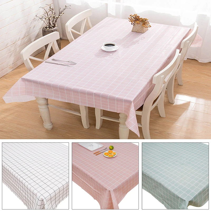 1Pcs Simple And Natural Table Cloth Waterproof Table Cover Cloth Wipe Clean Party Tablecloth Covers