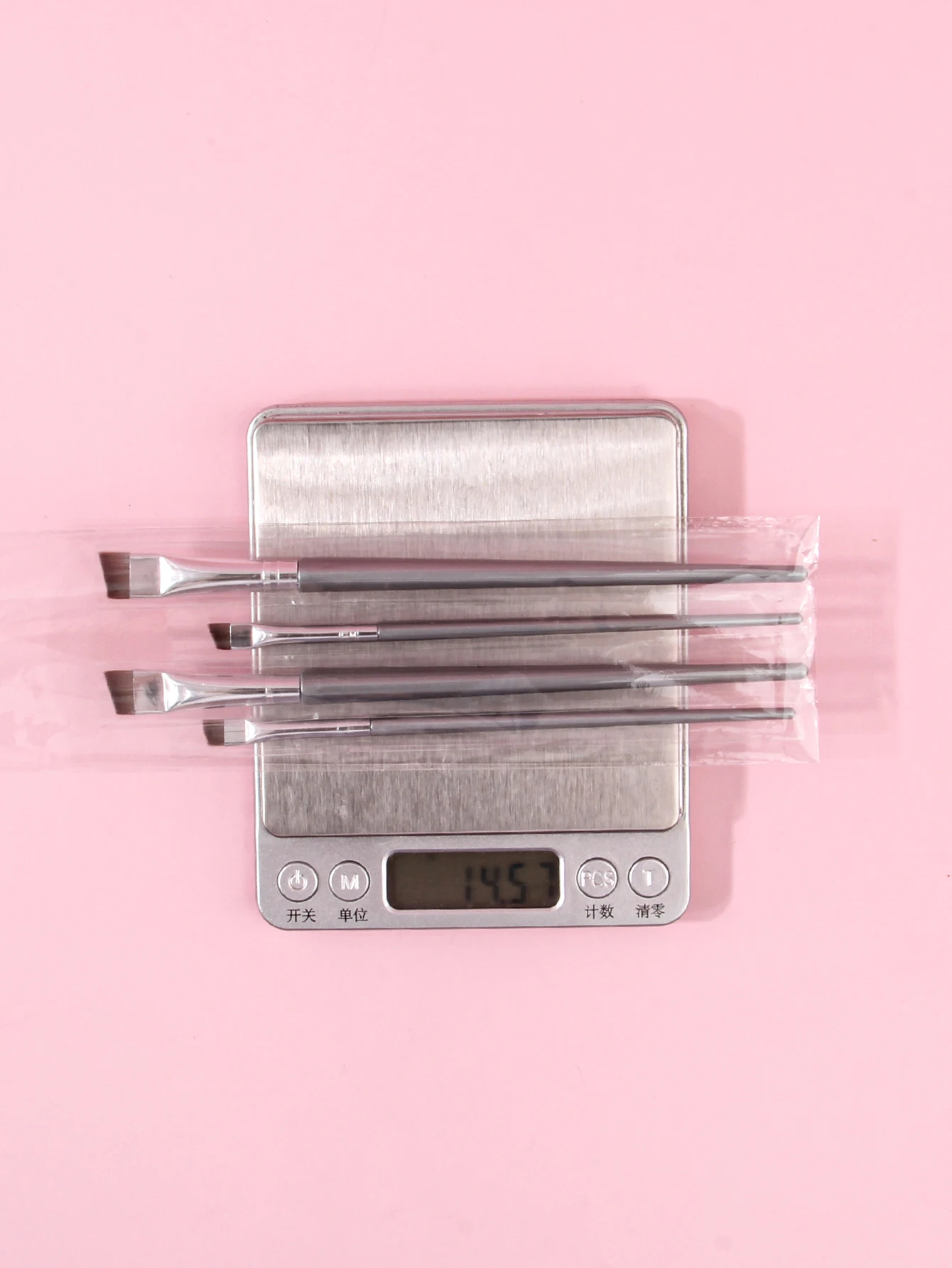 4PCS Flüssiger Eyeliner-Pinsel, ultradünn, feiner, schräger Winkel, flacher Kopf, Augenbrauenpinsel – Detail 9