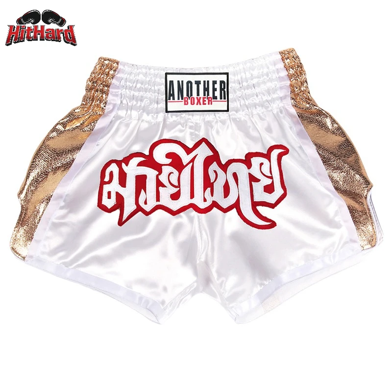 

Muay Thai Shorts Kids Adults Kick Boxing Shorts Men Women Child Satin Fabric Grappling Training Cage Fighting Kickboxing Pants