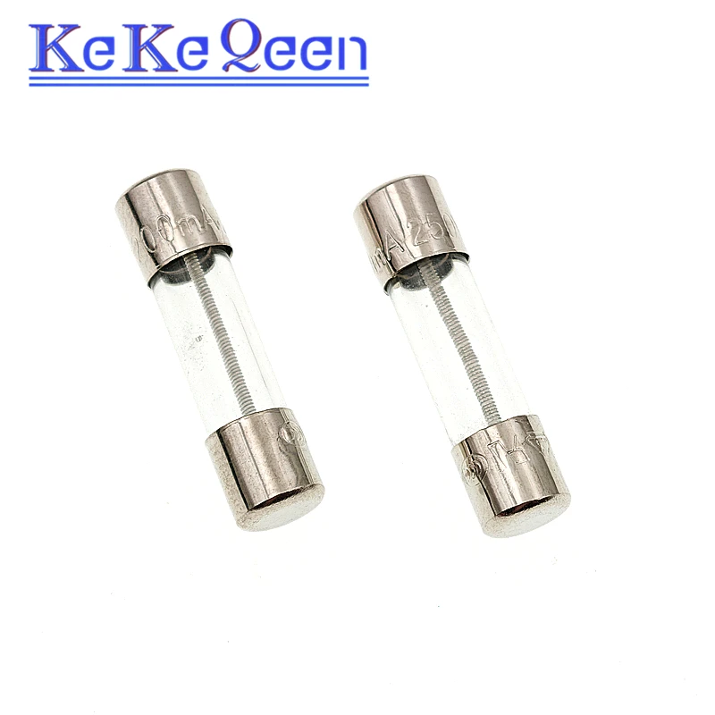 20pcs/Lot 5*20mm T200mA 250V Slow Fuse 5X20 T0.2A Original New Glass Tube Fuse 5mm*20mm