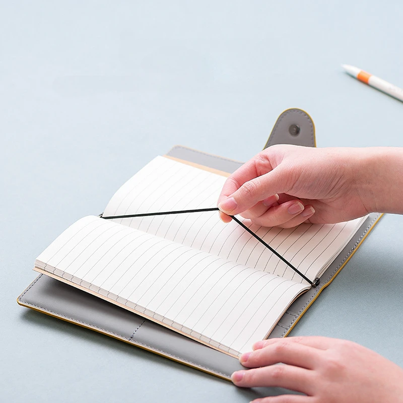 Multifunctional Notebook Portable A6 Handbook PU Leather Notebook Creative Kraft Paper Planner Sketchbook Agenda Diary Notebooks