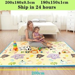 2023 New Thicken 1cm/0.5cm Baby Crawling Play Mats Folding Mat Carpet Play Mat for Children's Safety Rug Toys Gifts Have Creases