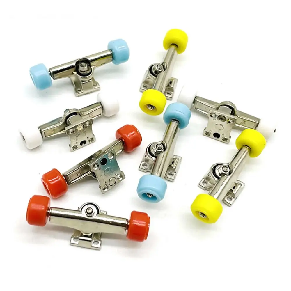 1Pair with Nuts Fingerboard Truck with Wheels Toy Hobby Collectors Model Bearing Deck Brackets Mini 29mm Finger Skateboard Parts