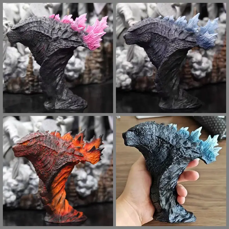 Godzilla Three Forms GK Bust Statue - Movie Merchandise Resin Collectible Figure