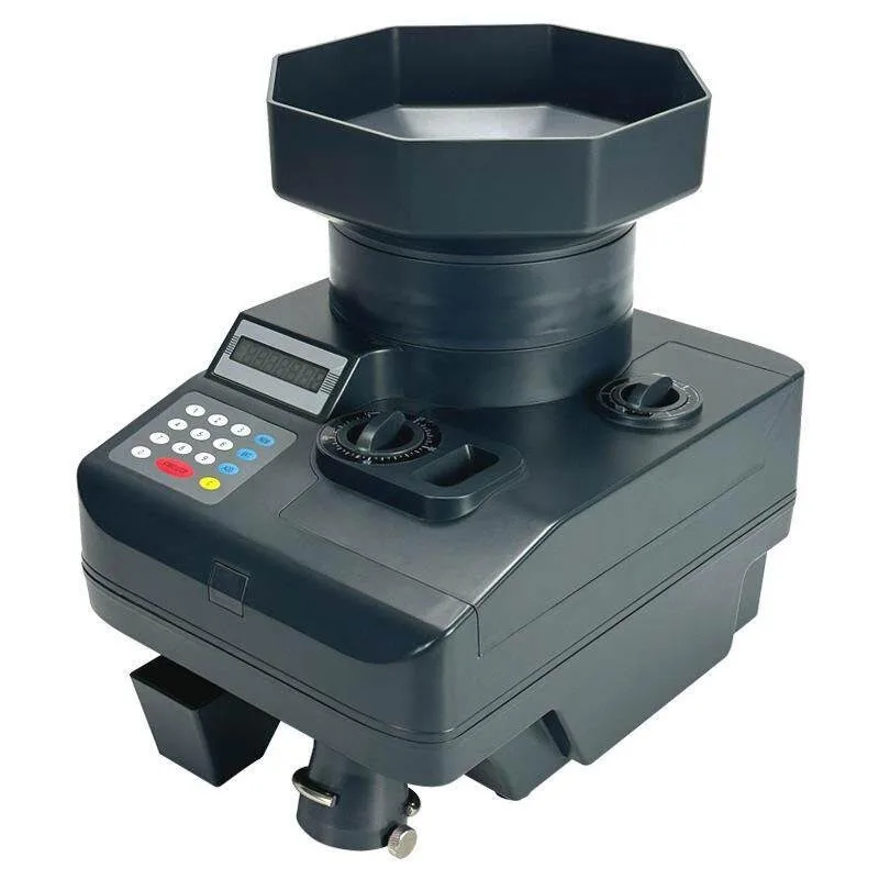 CS-500 Automatic Coin Sorting Machine Multi Currency Counter For Convenience Store Bank Small Change Fast Counting