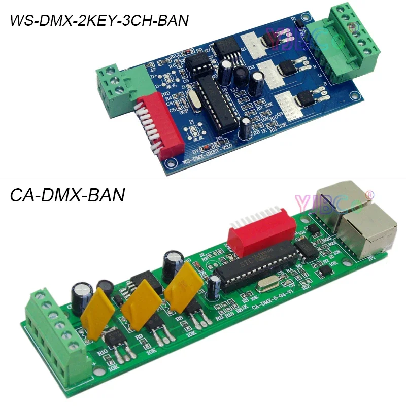 

5V-24V 12V DC Common Anode 3 channel DMX512 Decoder Max 3CH*5A RGB LED Controller DMX Dimmer For LED Strip,Light,Lamp,Module