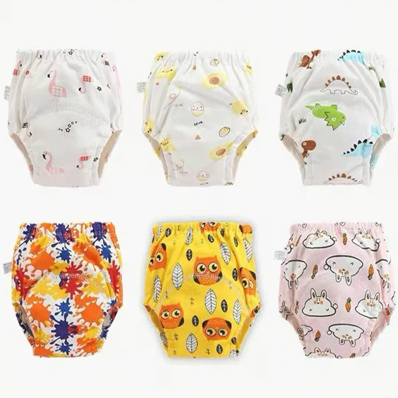 

25pc/Lot Waterproof Cloth Diapers Reusable Toolder Nappies Diaper Baby Underwear Baby Cotton Training Pants Panties