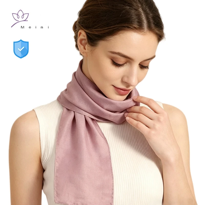 Monitoring Room, New Energy Vehicle EMR Shielding Scarf Neck Thyroid Protection Breathable Anti-radiation 50% Silver Fiber Scarf