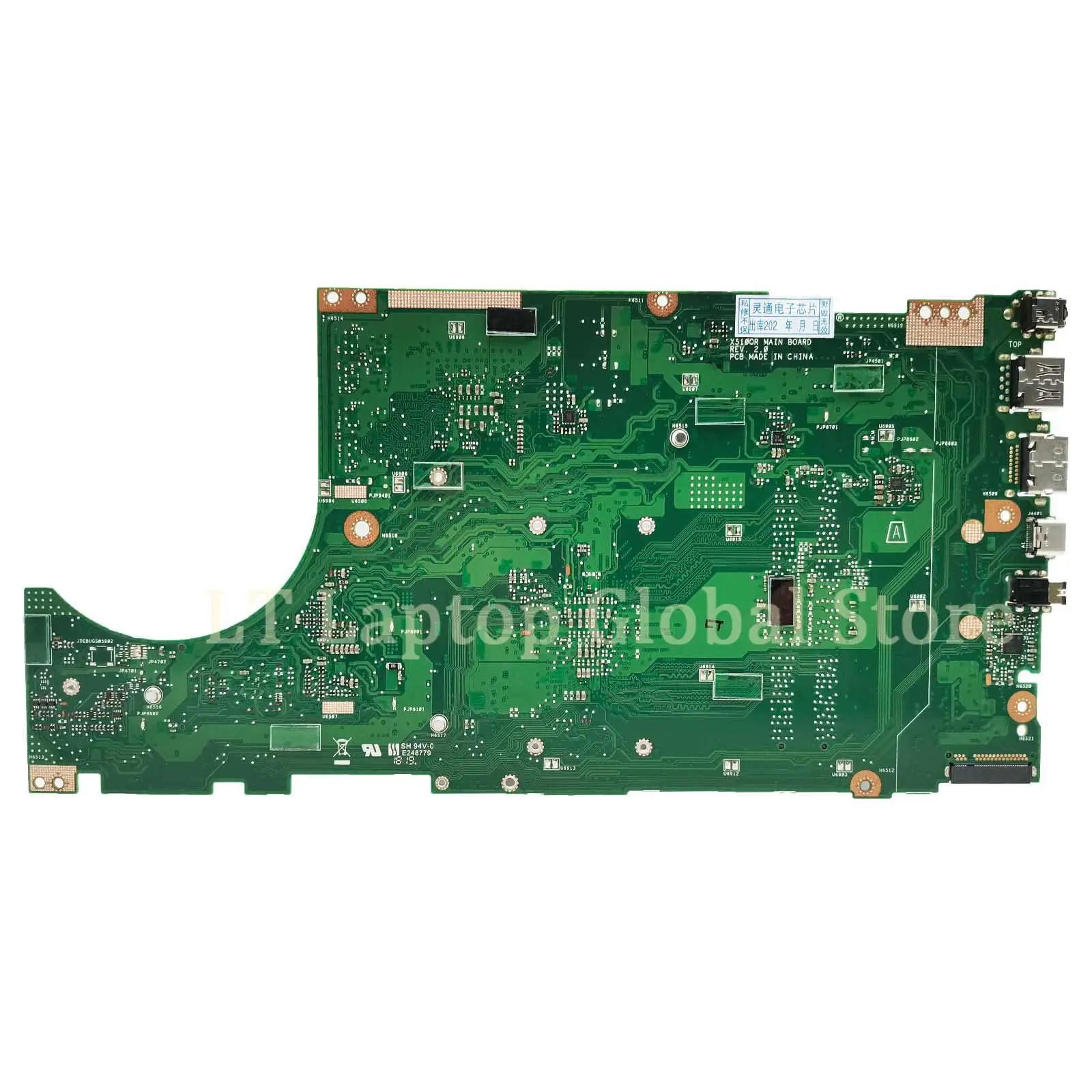 X510QA Mainboard For ASUS X510QR A510QA A510QR  F510QA F510QR Laptop Motherboard A12-9720P FX-9800P CPU DDR4 Test OK