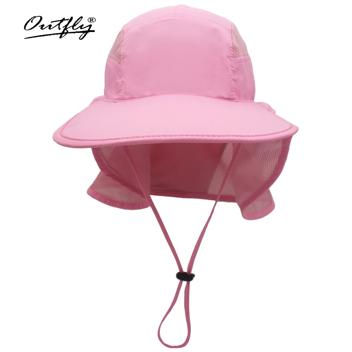 Outfly Summer Sun Hat Men Women Multi-Functional UV Wide-Brimmed Fisherman Hat Women Neck Protection Riding Hunting Hat