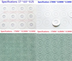 100pcs 18650 lithium battery anode insulating gasket insulating ring 18650 series of anode hollow pad of lithium battery anode