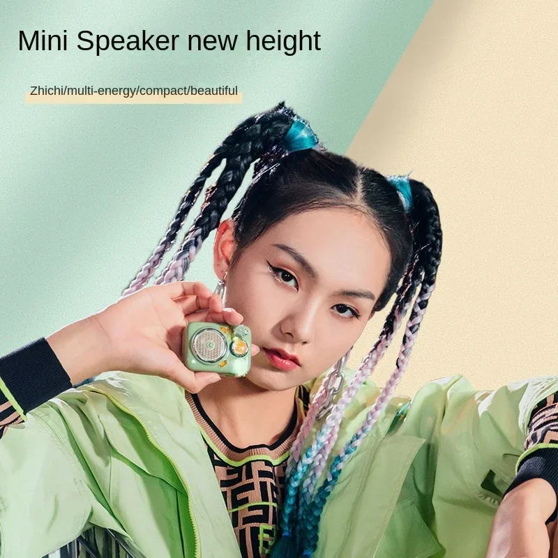 เครื่องเล่นบลูทูธแบบพกพา Peiqi beetle retro mini card พร้อมวิทยุสเตอริโอขนาดเล็ก