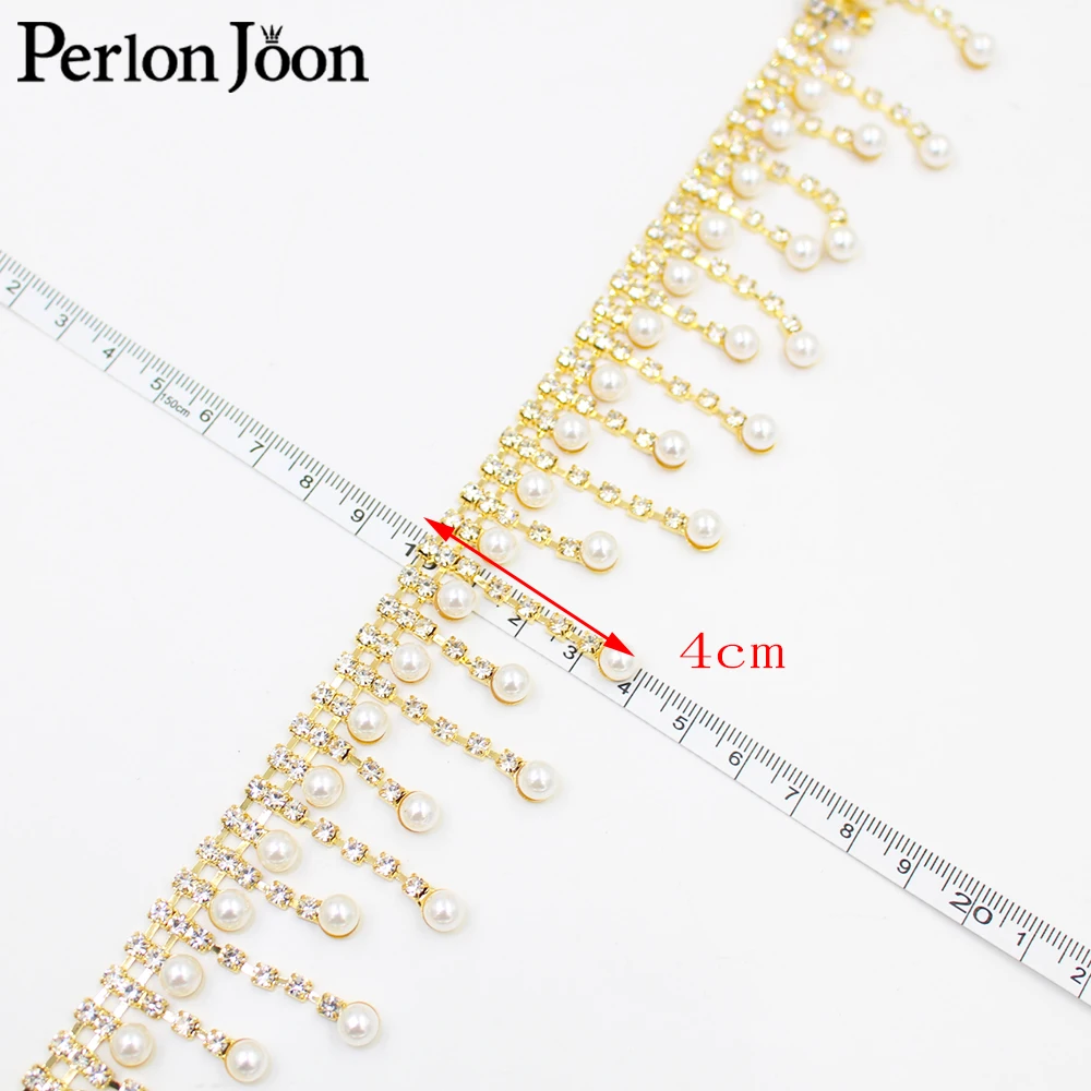 Bridal Wedding Dress Shoes Decoration Accessories Crystal Ribbon Pearl Rhinestone Trim fringe Chain ML172