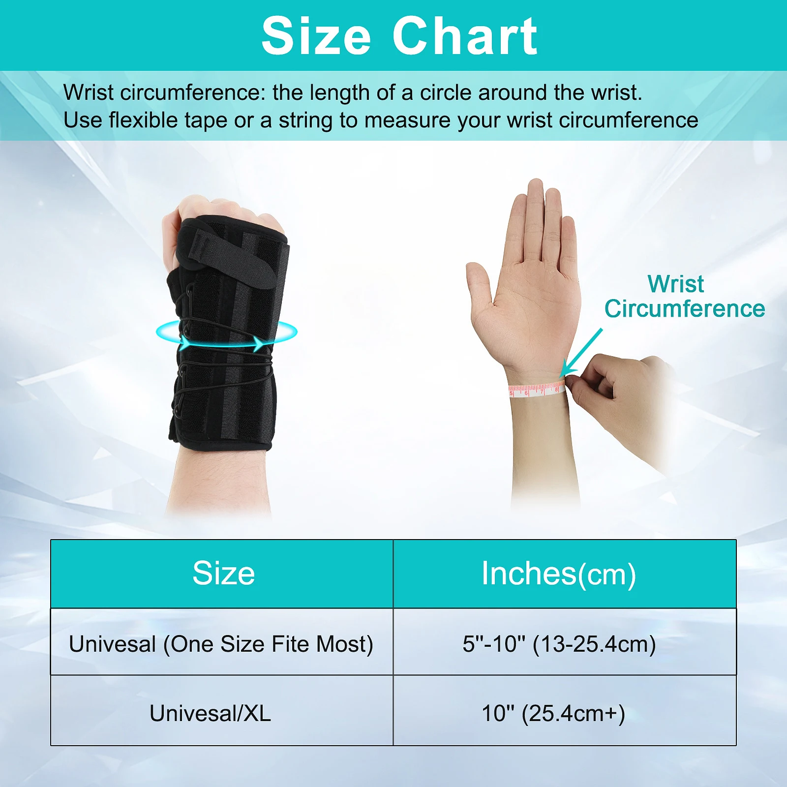 Unisex Universal Wrist Lacer Wrist Brace for Carpal Tunnel Syndrome & De Quervain’s Syndrome,Adjustable Night Wrist Support Brac