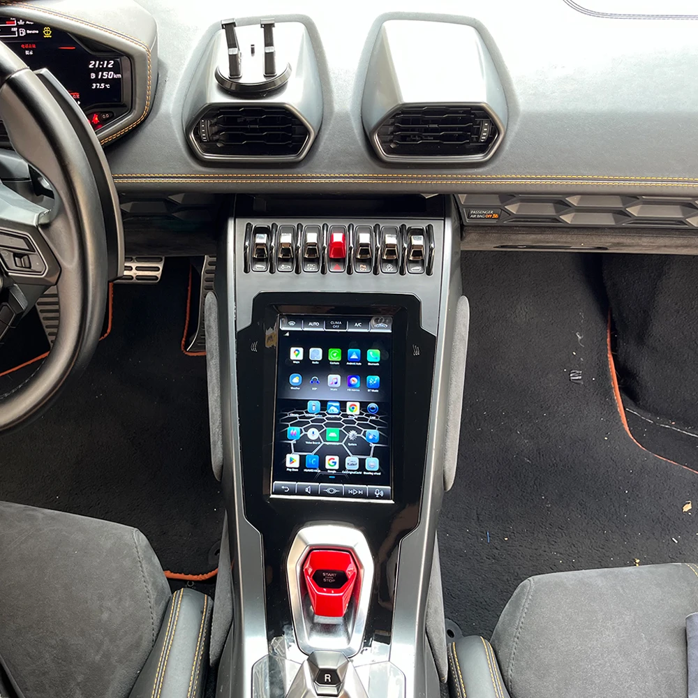 10.4 بوصة لامبورغيني هوراكان 2014-2018 راديو السيارة أندرويد لتحديد المواقع والملاحة الوسائط المتعددة مشغل فيديو ستيريو استقبال رئيس وحدة